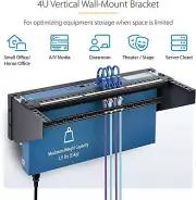 4U 19" Vertical Wall Mount Server Rack for Network Equipment & Patch Panels NSW