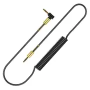 4.9Ft Aux Cable 3.5Mm Audio Spring Extension Cord Male To For Car Stereo Pc Headphone Cables & Adapters