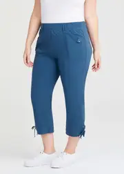 [Virtuelle] Taking Shape Castaway Cargo 3 / 4 Pant Size 10 in Oxford Blue, Castaway & Viscose - Plus Size Women's Clothing Oxford Blue