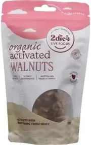 2die4 Live Foods Organic Activated Walnuts with Fresh Whey 100g