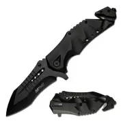 MTech USA Black Emergency Pocket Knife