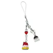 Sweet Small Dessert Fork Pendant Phone Charm Chain Strap Bag Decoration Lanyard