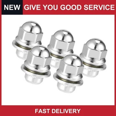 Pack of 5 For Chrysler Sebring 2002-2005 Wheel Lug Nuts M12 x 1.5 Silver Tone (for: Mitsubishi)