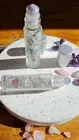 Rainbow fluorite Crystal Essential Oil Roll-on Organic jojoba oil with Calm oil.
