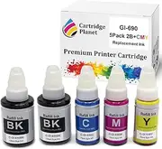 Cartridge Planet 5 Pack (2BK,1C,1M,1Y) Compatible Ink for Canon GI-690 GI690 for Canon G2600 G3600 G3610 G4600 G4610