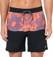 [BILLABONG] Men's Standard Elastic Waist Stretch Sundays Layback Boardshort Swim Short Trunk, 17 Inch Outseam