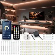 Motion Sensor LED Strip Lights - 10Pcs under Cabinet Kit with App & RF Remote Co