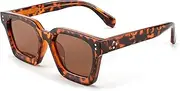 [FEISEDY] Sunglasses Men Women Polarized Chunky Square Thick Frame Rectangle UV400 Shade Sun Glasses B2396