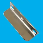 2x 40mm Nickel Plated Right Angled Mortice Striking Plate Drawer Latch Lock
