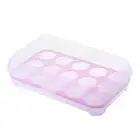 1-4pcs Fridge Egg Holder Case Box Organizer Tray Refrigerator Storage Container
