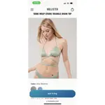 徴💚💚HOLLISTER SHINE WRAP STRING TRIANGLE BIKINI TOP 綁帶泳衣 代購