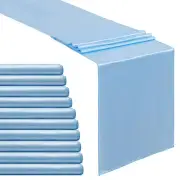Baby Blue Table Runner Satin Table Runners Wedding Table Runners 10 Packs 12x...