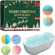 Bath Ball For Women - 6X Spa Relaxing Bath Balls - Organic Spa Relaxing Bath Balls, Christmas Bubble Bath Shower Salts For Women & Men, Girls, Wife
