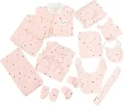 DEARMAMY Breathable Baby Clothing Set 0-3y Toddler Outfit Jumpsuit Hat Infant Bib Towels Newborn Set