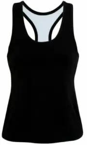 Ladies Gym Singlets Sports Internal Bra Top Activewear | Black Navy Red | CINDY