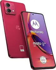 [Motorola] Mobility Moto g84 5G (6.5" FHD+ Display, 50MP Dual Camera, 12/256GB, 5000mAh, Android 13) Viva Magenta (Vegan Faux Leather) with Protective Cover [Amazon Exclusive]