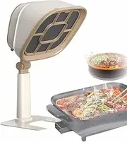 CAJOLI Desktop Range Hood, 66° Adjustable, Household Barbecue Hot Pot Portable Household Range Hood,White