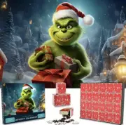 GRINCH 2024 Advent Calendar Jigsaw Puzzles for Kids Adults 1008 PCS Gift Toy New