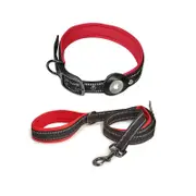 Reflective Nylon Dog AirTag Collar & Lead