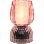 LVD Led Glass Home/Room Bedside Lamp Light Tabletop Decor 13cm Pink Passion