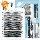 Lash Extension Kit, 300Pcs Individual Lashes, DIY with Lash Bond,Seal Applicator