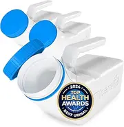 Urinals for Men by Tilcare (3 Pack) - 32oz/1000mL Thick Plastic Mens Bedpan Bottle with Screw-on Lid - Spill Proof Urinary Chamber - Male Portable Pee Bottles - Travel Urine Collection Containers