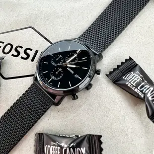 【Fossil】潮流三眼計時米蘭腕錶 FS5943 42mm 現代鐘錶