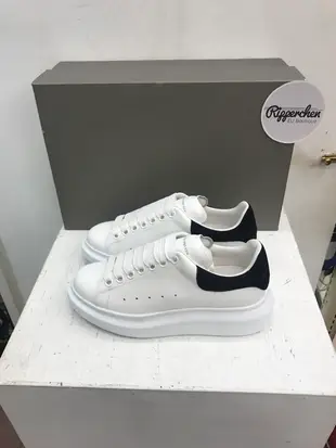 ［男女款追加到貨！］Alexander McQueen 男女同款 白色 黑尾 素面 小白鞋 休閒鞋 全新正品