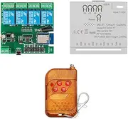 IsMwav 4CH Tuya Smart Switch DIY +Remote 7-32V USB 5V 2.4G WiFi Home Automation Module for IFTT