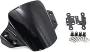 Motorcycle Windshield For MT-09 For MT09 2021 2022 2023 Motorcycle Windscreen Windshield Wind Deflector Windshield Covers Wind Screen Deflector(Black)