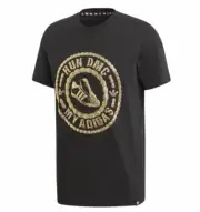 NWT ADIDAS ORIGINALS RUN-DMC SHORT SLEEVE TEE GT1763 MENS LARGE BLACK GOLD