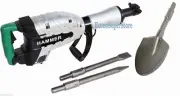 HD 1500W DEMOLITION BREAKER JACK HAMMER CONCRETE + SPADE SCOOPE SHOVEL UG50