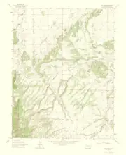 Topographical Map - Owl Canyon Colorado Quad - USGS 1965 - 23 x 28.10