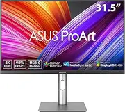 ASUS ProArt Display PA329CRV Professional Monitor – 32-inch (31.5-inch viewable), IPS, 4K UHD (3840 x 2160), 98% DCI-P3, Color Accuracy ΔE < 2, Calman Verified, USB-C PD 96W, VESA DisplayHDR 400