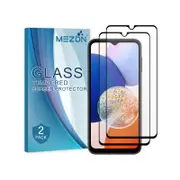 2 Pack MEZON Samsung Galaxy A14 5G Full Cover Tempered Glass Screen Protectors