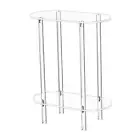 Clear Acrylic Side Table Small Bedside Table for Living Room Dorm Balcony