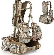 [Qiullen] Turkey Vest Adjustable Turkey Vest with Multiple Storage Space Camouflage Gear for Turkey Hunting Practical Design Turkey Hunting Accessories Hunting Clothes Suitable for Men and Women,