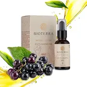[Bioterra] 100% Natural Anti-Aging Oil for Face - Nourishing & Repairing Moisturiser with Turmeric & Vitamin E & Rosemary Oil - Moisturizer for Wrinkle Reduction & Acne Prevention - For All Skin Types - Dermatologist Tested (30ml)