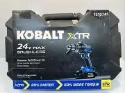 BRAND NEW KOBALT XTR 24v MAX BRUSHLESS HAMMER DRILL/DRIVER KIT