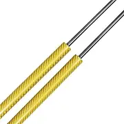 Rear Tailgate Lift Supports 2PCS Compatible With Skoda Kamiq Mk1 (NW4) SUV 2019-Present with Spring Aluminum Stainless Steel Construction No Drilling Required(Yellow Carbon Fiber)