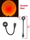 USB Sunset Mood Lamp Led Projector Neon Night Light for Living Room Decor Bedroo
