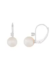 Splendid Pearls 14K 7-7.5mm Akoya Pearl Earrings