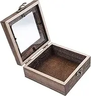 HOMOCONO Hanging Butterfly Specimen Display Case Vintage Carbonized Box for Insect Collectors for Home Decor Cafes and Unique