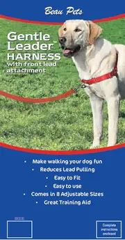 Gentle Leader Medium/Large Black Dog Harness (Beau Pets)