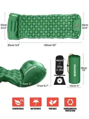 Inflatable Camping Mattress Air Mat Sleeping Pad Hiking Roll Up Bed Mat Portable