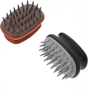 GOOHOCHY 2 Pcs Hair Massager Shampoo Brush Ergonomic Scalp Massager and Cleansing Comb for Natural Hair Growth Compact Durable Design