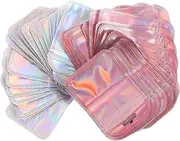 VERDANVERSE 100Pcs Colorful Earring Bags Self Sealing Small Jewelry Packaging Pouches Lightweight Jewelry Holders for Travel Shopping and Storage