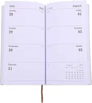 VILLFUL Daily Planner Notepad Portable Writing Book for Office Home Smooth Agenda Notebook for Scheduling Notes and Daily Tasks for Personal Use