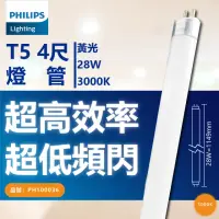 在飛比找momo購物網優惠-【Philips 飛利浦】40支/箱 TL5 28W 830