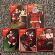 NEW 5 Boxes Coca Cola COKE Christmas Cards 40 Cards Total NIB